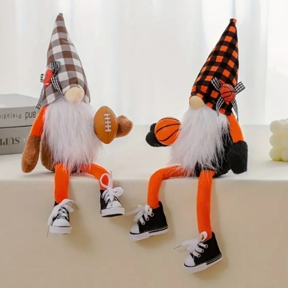 You Choose: 1 Football or Basketball Floppy Leg Gnome - Picture 1 of 1